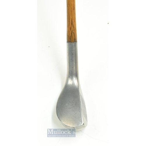 322 - Good Standard Mills Golf Co MSD1 Cleek - short deep faced alloy wood with grid block face markings -... 