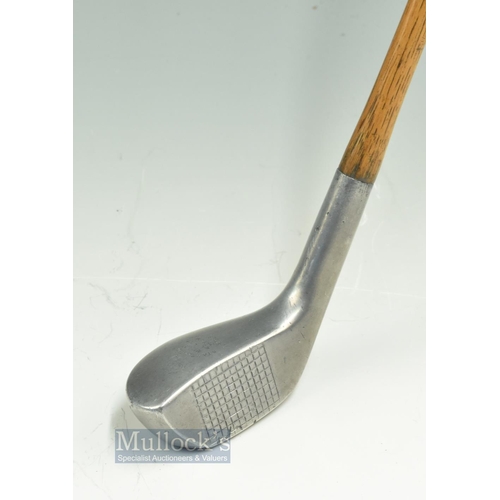 322 - Good Standard Mills Golf Co MSD1 Cleek - short deep faced alloy wood with grid block face markings -... 