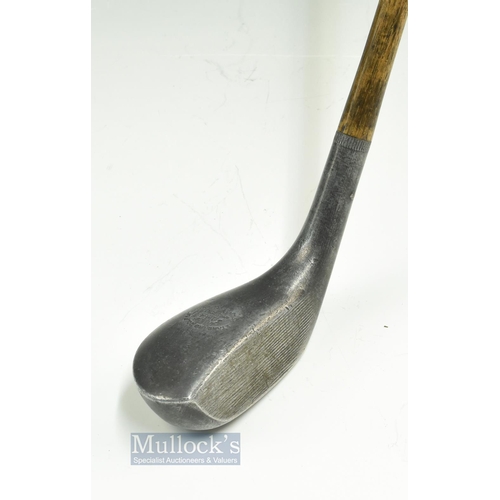 323 - Fine, early and unusual Standard Mills Golf Co MS1 Upright Lie model alloy wood - stamped with early... 