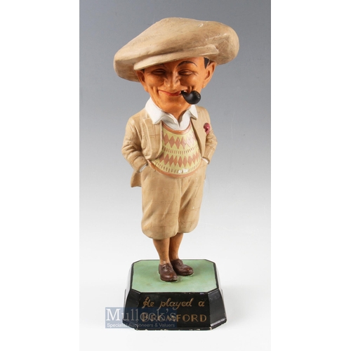 336 - Fine and Early Bromford Man papier-mâché advertising golfing figure c1930 - with the gap between the... 