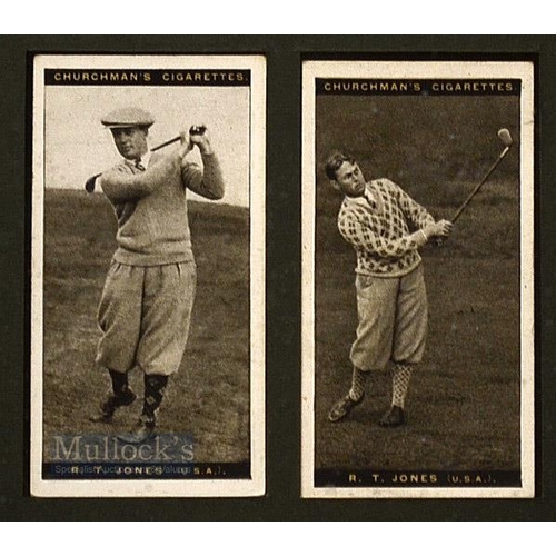 354 - WA & AC Churchman's Golfing Cigarette Card c1927 titled 'Famous Golfers' - full set of 50/50 real ph... 