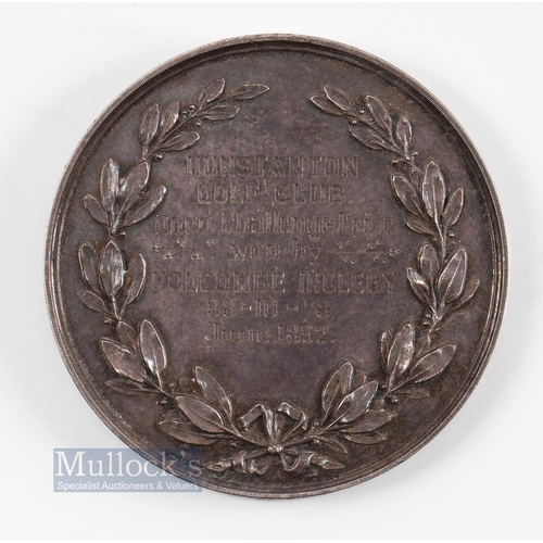 357 - Scarce 1892 Hunstanton Golf Club Open Challenge Prize Winners Medal - engraved on the reverse 2Hunst... 