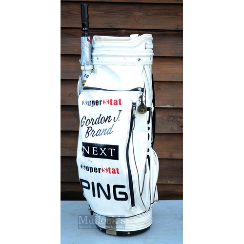 493 - Gordon J Brand Official Ping Sponsored Tour Golf Bag - full size tournament golf bag with additional... 