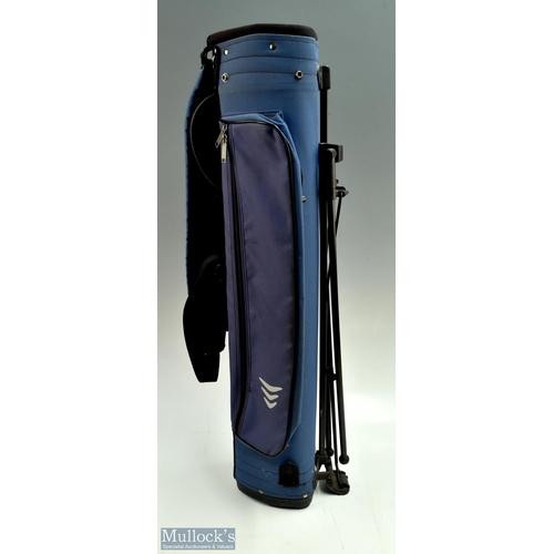 499 - Modern Pencil Stand Golf club bag with two pockets, strap, carry handle and stand, in good useable c... 