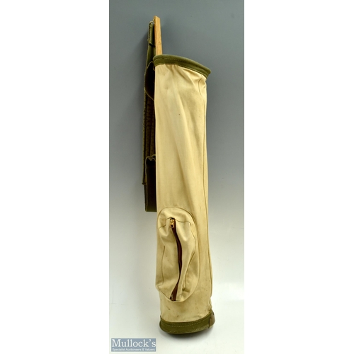 500 - MK Balanced Patent' Canvas Pencil Golf Bag with maker's plaque marked patent number 2364223 and 'Sel... 