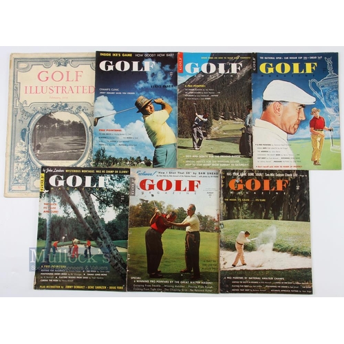 524 - 1934 'Golf Illustrated' Magazine Vol 40 no 5, together with 1959 Golf Magazine Vol I no 6, no 5, no ... 