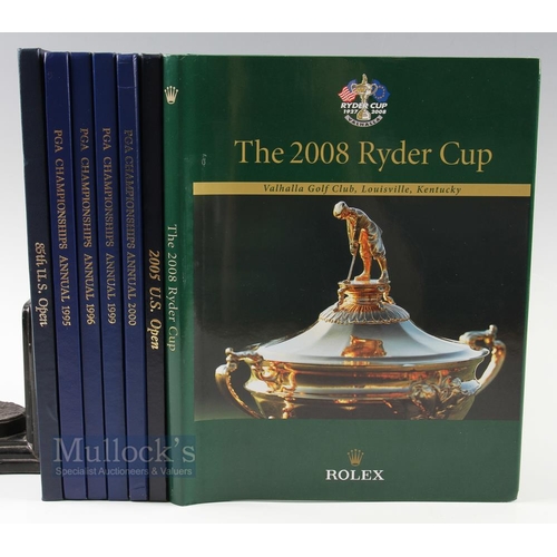 527 - Selection of Golf Annuals features Championship Annuals 1995, 1996, 1999 and 2000 all HB in blue and... 