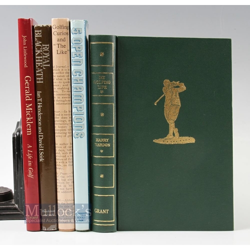 544 - Vardon, Harry - 'My Golfing Life' facsimile edition ltd ed 76/200 signed by Steve Thomas, together w... 