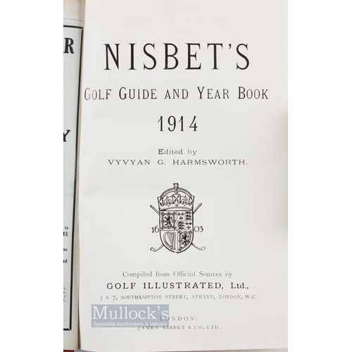 562 - 1914 Nisbet's Golf Yearbook edited by Vyvyan Harmsworth, London: James Nesbit & Co, 554pp, in decora... 