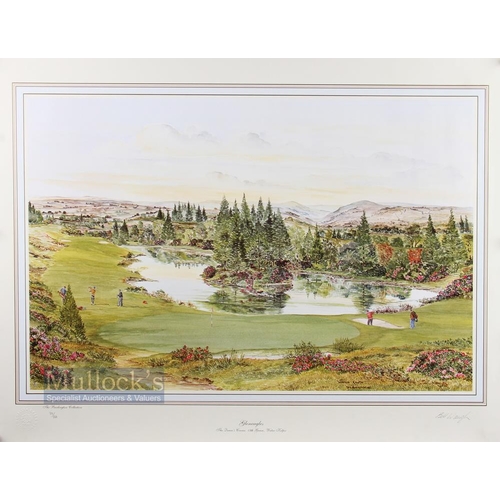 583a - Waugh, Bill (Signed) ltd ed colour golf print entitled 'Gleneagles - The Queens Course, 13th green, ... 