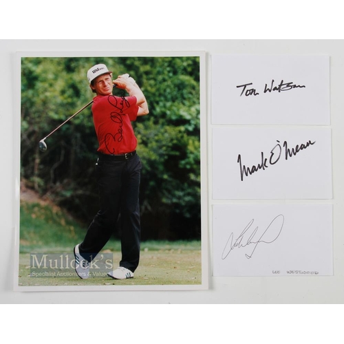 598 - Bernard Langer Signed Golf Print in colour date 1997 to reverse signed in ink to the front, measures... 