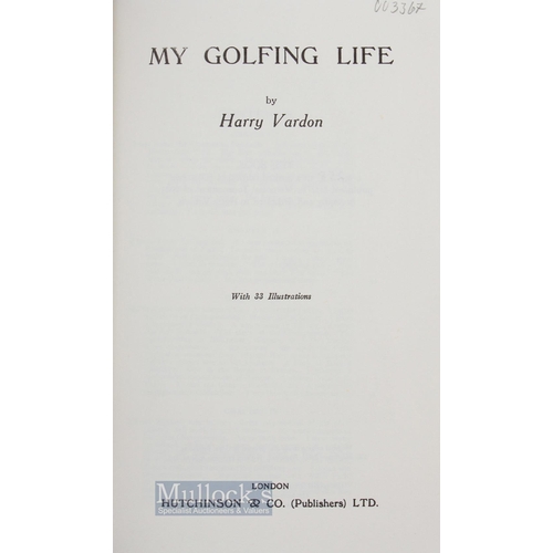 603 - Vardon, Harry - 'My Golfing Life - The Memorial Tournament 1981 Honouring Harry Vardon' limited edit... 