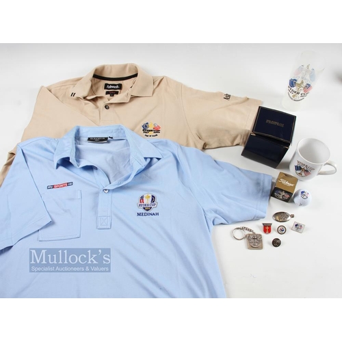 642 - Ryder Cup Golf Memorabilia features Ryder Cup 2006 The K Club Polo Shirt size S, 2012 Ryder Cup Medi... 