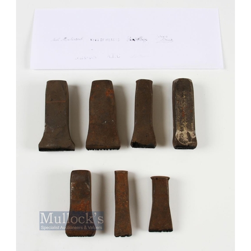 667 - Collection of Cast Iron Golf Club and Other Head Stamp Marks (7) Stuart Allsopp, Neil Mackintosh, Jo... 