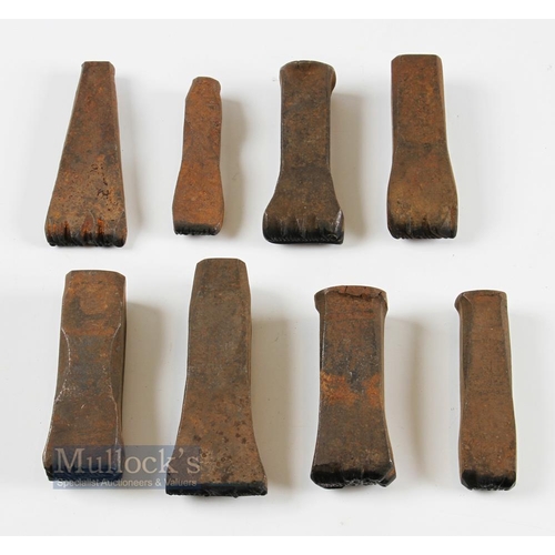 670 - Collection of Cast Iron Golf Club and Other Head Stamp Marks (8) Sandy Meadon, B.W England, Maxim, C... 