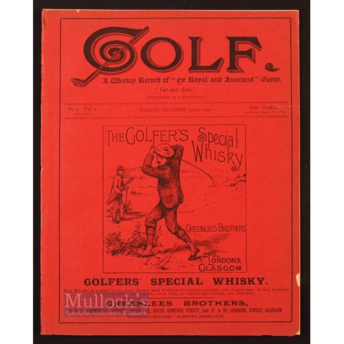 702 - Rare 1890 'Golf - A Weekly Record of 