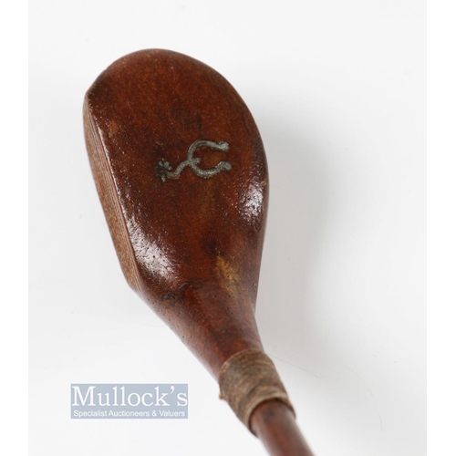 839 - Alex Patrick Leven collection of miniature golf clubs and bag c1905-1915 - comprising a socket head ... 