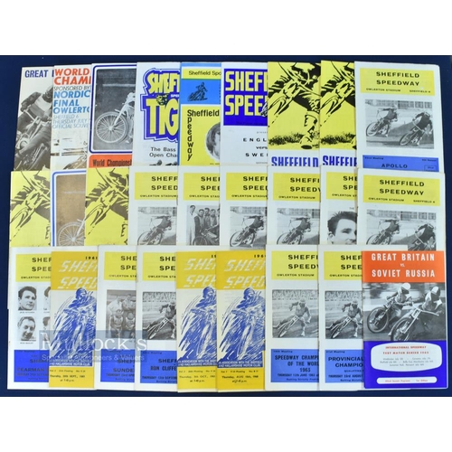 983 - 1950-1975 Sheffield Speedway Programmes to include League matches, Challenge matches Apollo cup, int... 