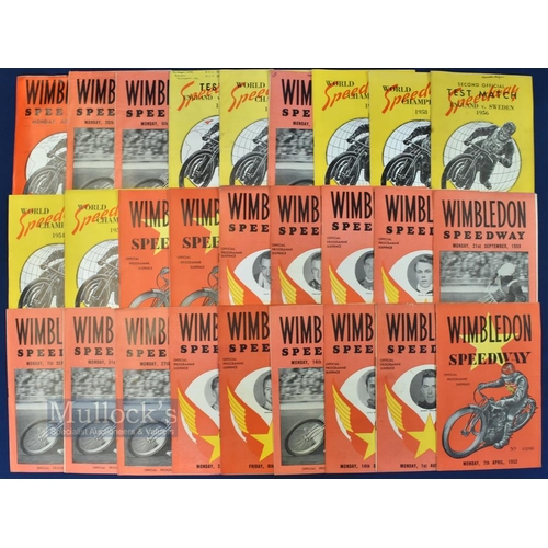 990 - 1950-1979 Wimbledon Speedway Programmes a good quantity of 1950s and 60s programmes and a few 1970s,... 