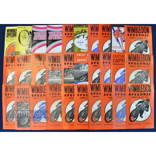 990 - 1950-1979 Wimbledon Speedway Programmes a good quantity of 1950s and 60s programmes and a few 1970s,... 