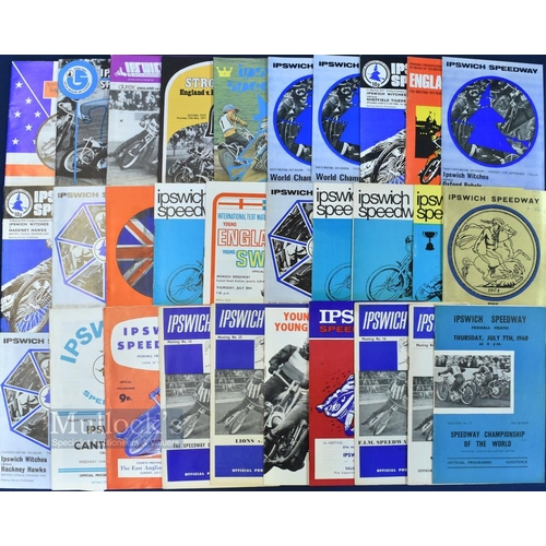 992 - 1951-1982 Ipswich Speedway Programmes, to include June 28th 1951 Ipswich v American touring team, Ju... 