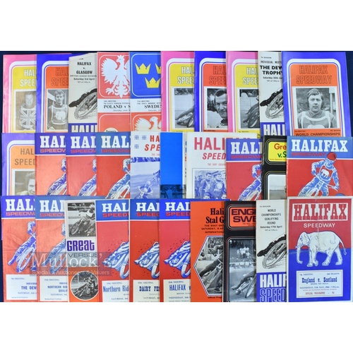 997 - 1965-1973 Halifax Speedway Programmes noted programmes of July 10th Halifax v Cradley Heath, July 17... 