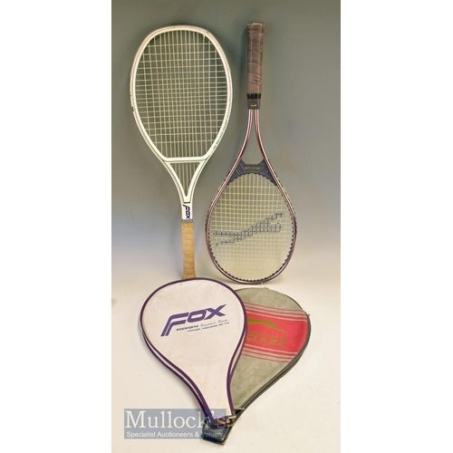 1179 - 4x Assorted Tennis Rackets - 2x Dunlop X10 Senior, Slazenger Panther Power and Fox Ceramic Precision... 