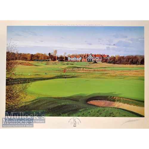 574 - 2x Graeme Baxter signed Open Golf Championship colour print - 