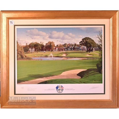 581 - 2001 Official Ryder Cup signed ltd ed colour print by Graeme Baxter - played in 2002 after 