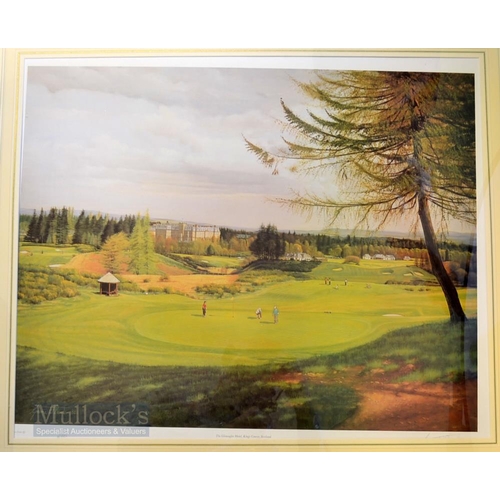 583 - Graeme Baxter signed Ltd edition colour golf print of Gleneagles titled 