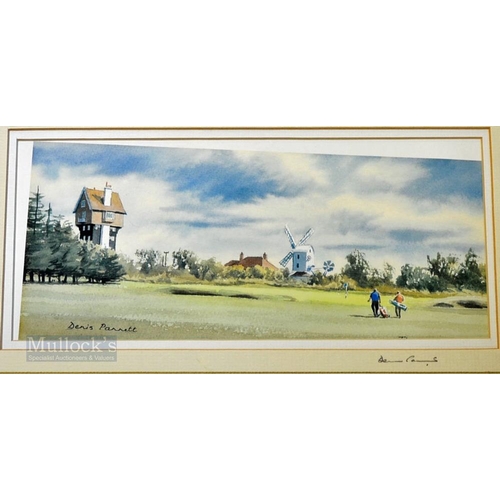 597 - Denis Pannett signed golf print - 