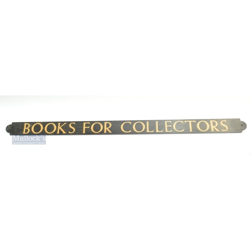 124 - Shop Fitting Sign - Books for Collectors a wooden sign well made with inlay wood letters, with some ... 