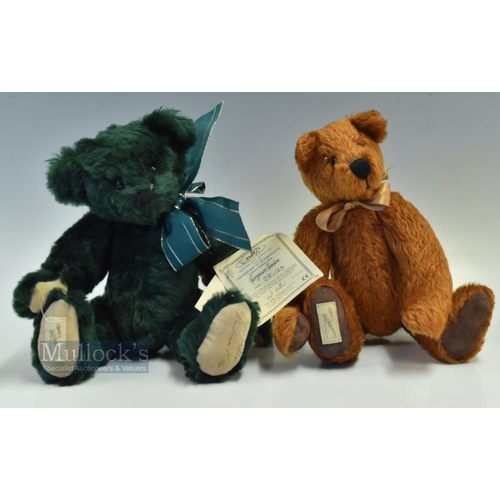 14 - 2x Deans Rag Toy Jointed Teddy Collectors Bears, to include 1999 Hobson membership bear #28cm tall, ... 