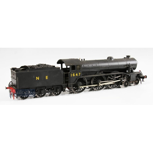 40 - O Gauge Electric Fine-scale NE 1647 Locomotive 4-6-0 with a 6 wheeled tender Model railway possibly ... 