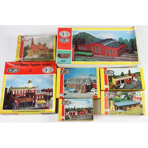 44 - Heljan Con-Cor Model Railway Kits HO OO unmade kits to include set 904 ice cream and Woolworth build... 