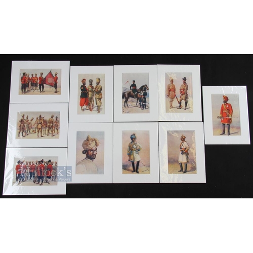 680 - India - Lovett 'Armies of India 1911' colour prints features Carnatic, 82nd Punjab, Punjab regiment ... 