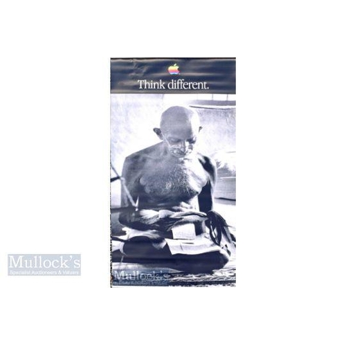 681 - 1990s Mahatma Gandhi Apple think different Large Poster size 160cm x 70cm approx.