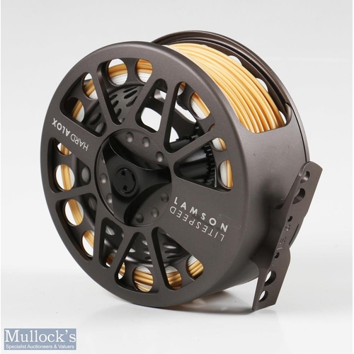 2 - Fine Lamson Litespeed 3 Hard Alox hi tech salmon fly reel with 2x spare spools all with lines - 3.75... 