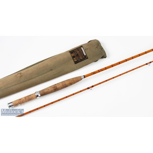 32 - Hardy Alnwick The C C de France Palakona Fly Rod No 23420 (1959), 9ft 2pc, alloy sliding reel fittin... 