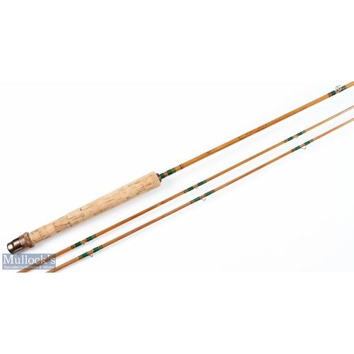 34 - A fine Pezon et Michel Parabolic Supreme Normale Split Cane Fly Rod No 82308, 8ft 2pc line 4/5#, wit... 