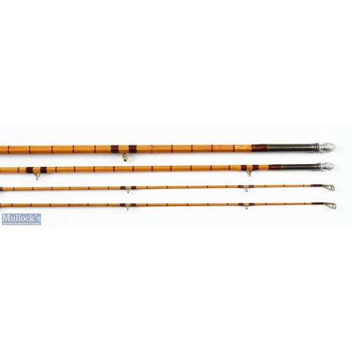 37 - Hardy Alnwick The Wye Palakona Split Cane Light Salmon/Sea Trout Fly Rod H39059C (1961), 11ft 3pc li... 