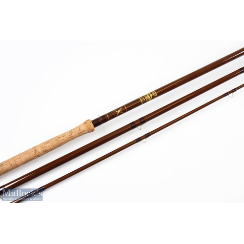 38 - Bruce & Walker hand built in England Cardon Bleu Salmon Fly Rod, 14ft 3pc line 8/10#, 24