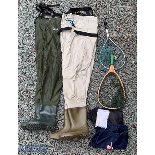 Fishing Hip Waders by Hardware size 6 Boots (size 9 waders) and Efgeeco hip waders' size 7 boots (si