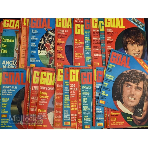 1478 - Selection of 1960s/70s Football Monthly, Goal and Shoot football magazines to include Football Month... 