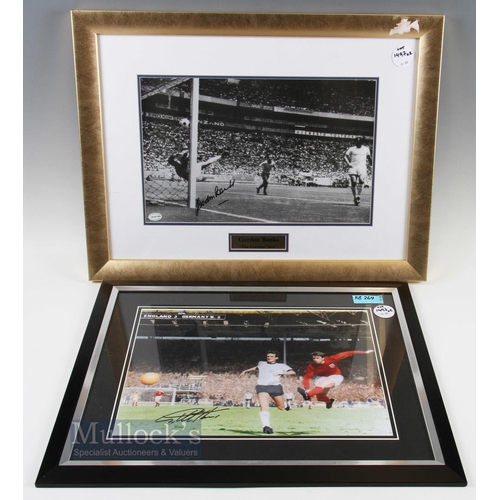 1480 - Gordon Banks and Geoff Hurst Signed Prints features 'The Greatest Save' with signature in black in t... 