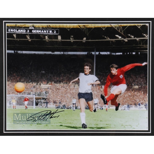 1480 - Gordon Banks and Geoff Hurst Signed Prints features 'The Greatest Save' with signature in black in t... 