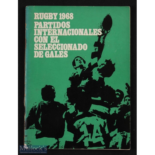 339 - Very Rare 1968 Argentina C v Wales Rugby Programme: Seldom-seen issue from Wales's first ever trip t... 