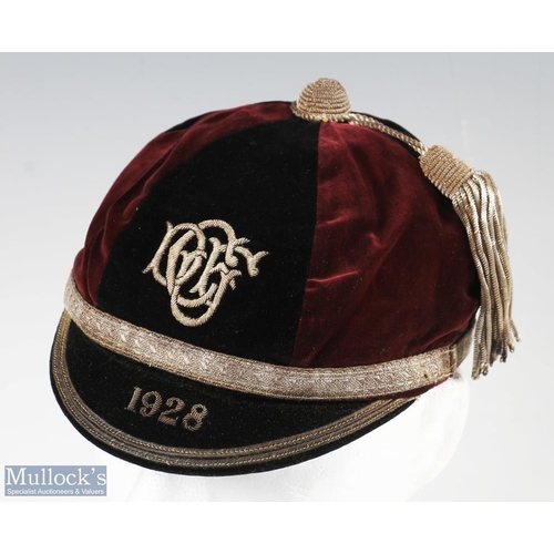 354a - Cardiff & District Rugby Union Cap 1928: On his sporting rise Norman Fender was selected for the loc... 