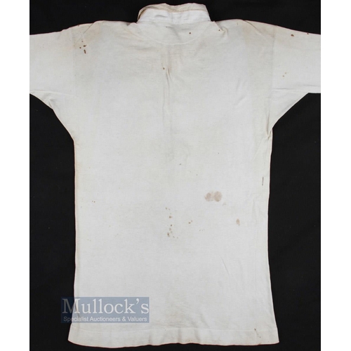 360a - Extremely Rare & Early 1870s England Rugby International Jersey (v Scotland) c1874: To our knowledge... 