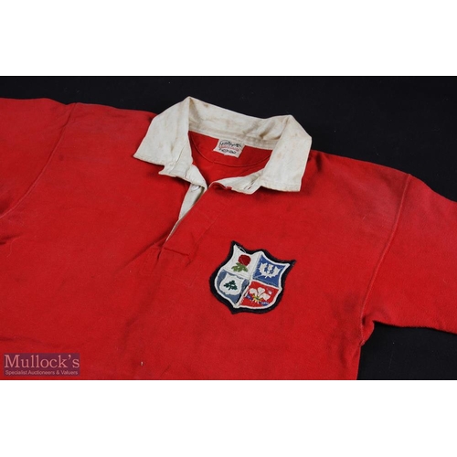 373 - Hugely Rare 1950 British & I Lions Matchworn Jersey: The classic large scarlet match worn No. 27 (to... 